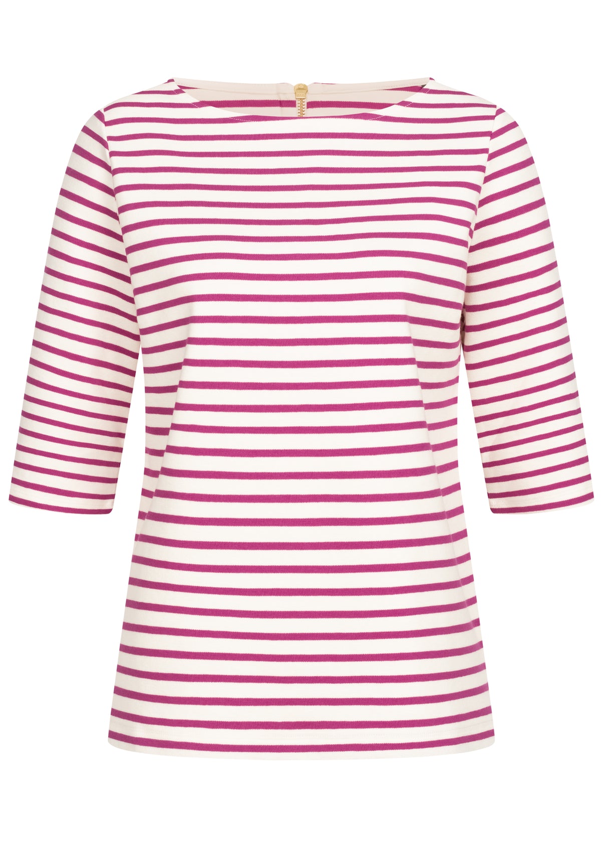 fv-Ali:na | Shirt | Round neck | ¾ sleeve | striped I feuervogl