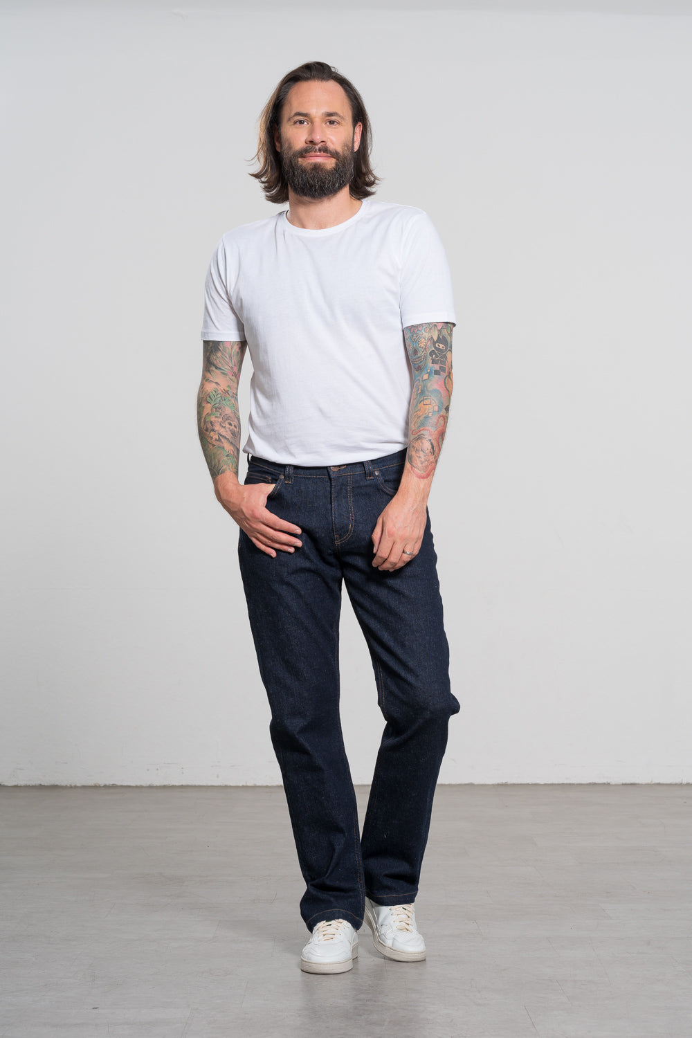 fv-Mi:lo | Straight Cut | Medium Waist | Hemp Denim