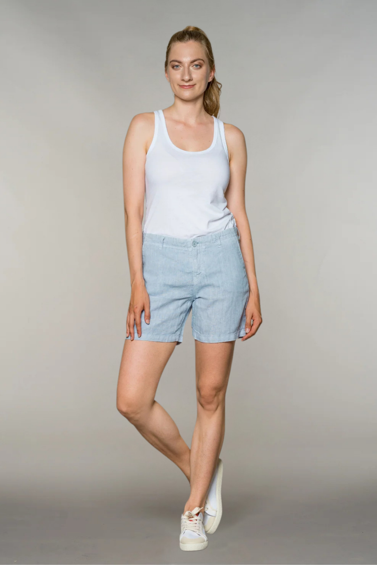 fv-Sti:na | Shorts | Pure Linen | Summersky