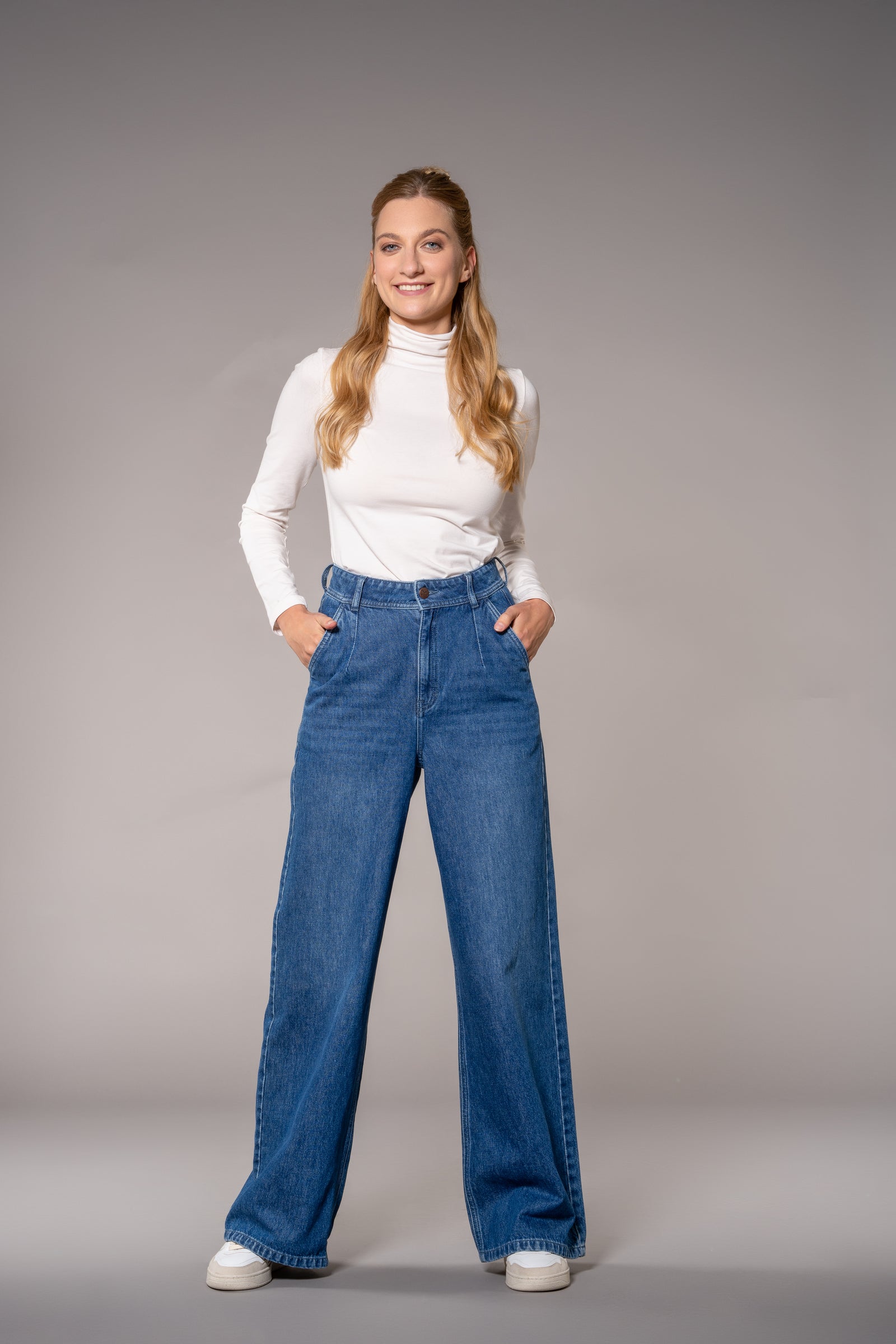 fv-Fyl:la | Wide Leg | High Waist | Pleat | Pure Denim I feuervogl