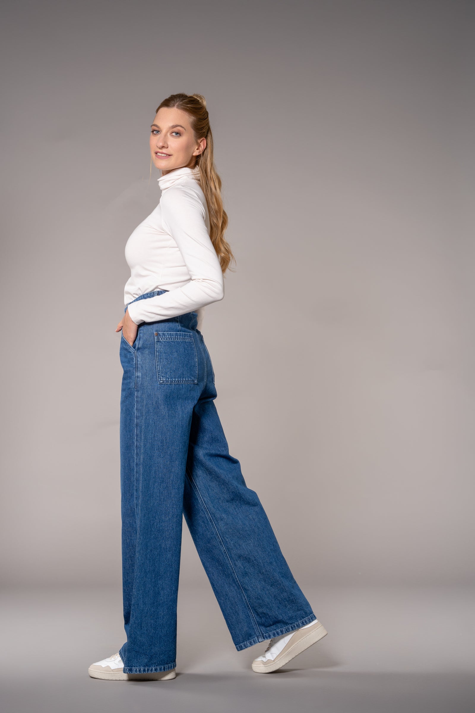 fv-Fyl:la | Wide Leg | High Waist | Pleat | Pure Denim I feuervogl