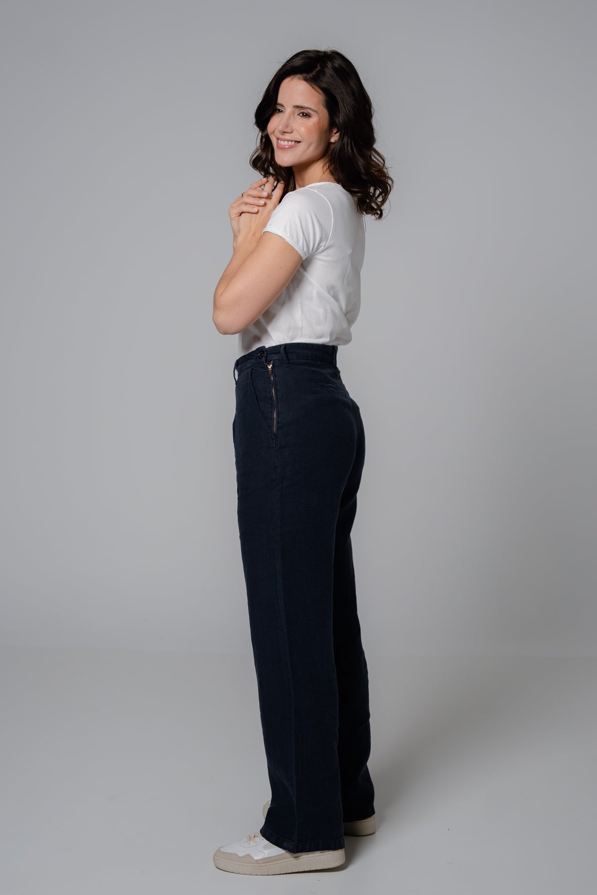 fv-Fre:ya | High Waist | Straight Relaxed | Side Zip | Linen