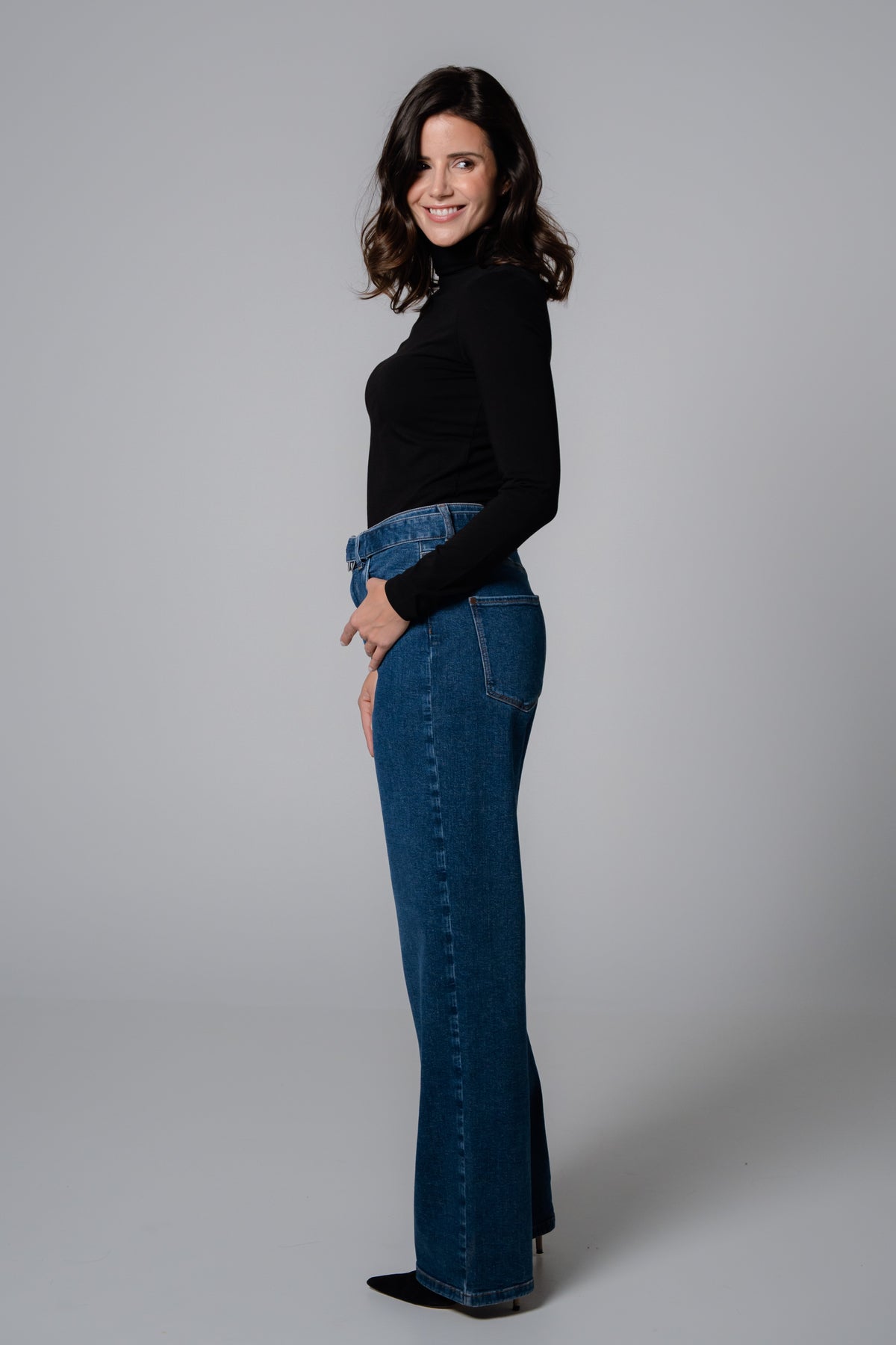 fv-Flor:ence Wide Leg | High Waist | Medium Blue