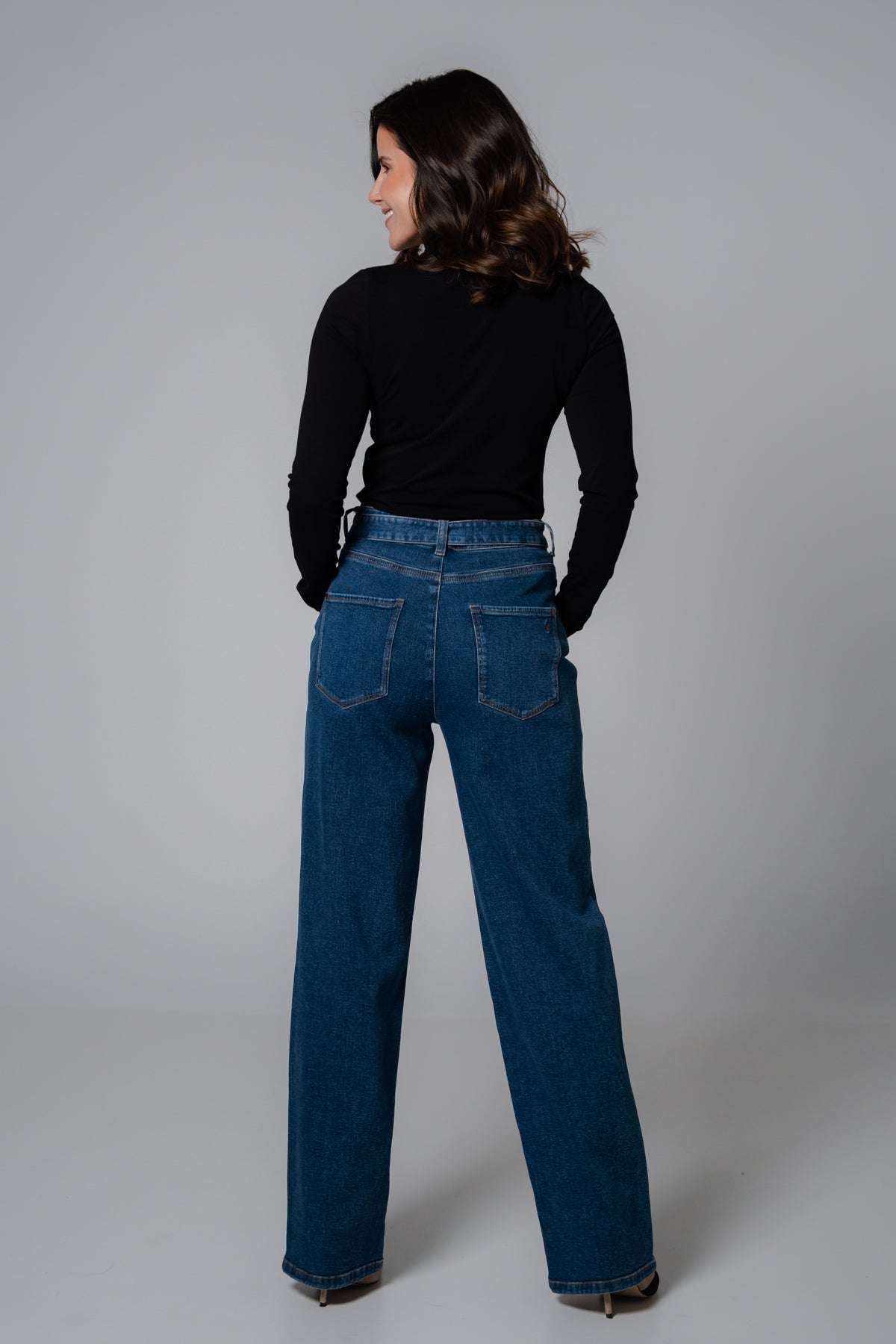 fv-Flor:ence Wide Leg | High Waist | Medium Blue