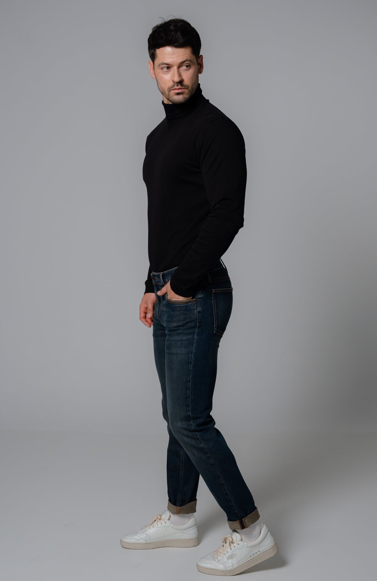 fv-Fi:nn Slim Fit | Medium Waist | Dirty Green