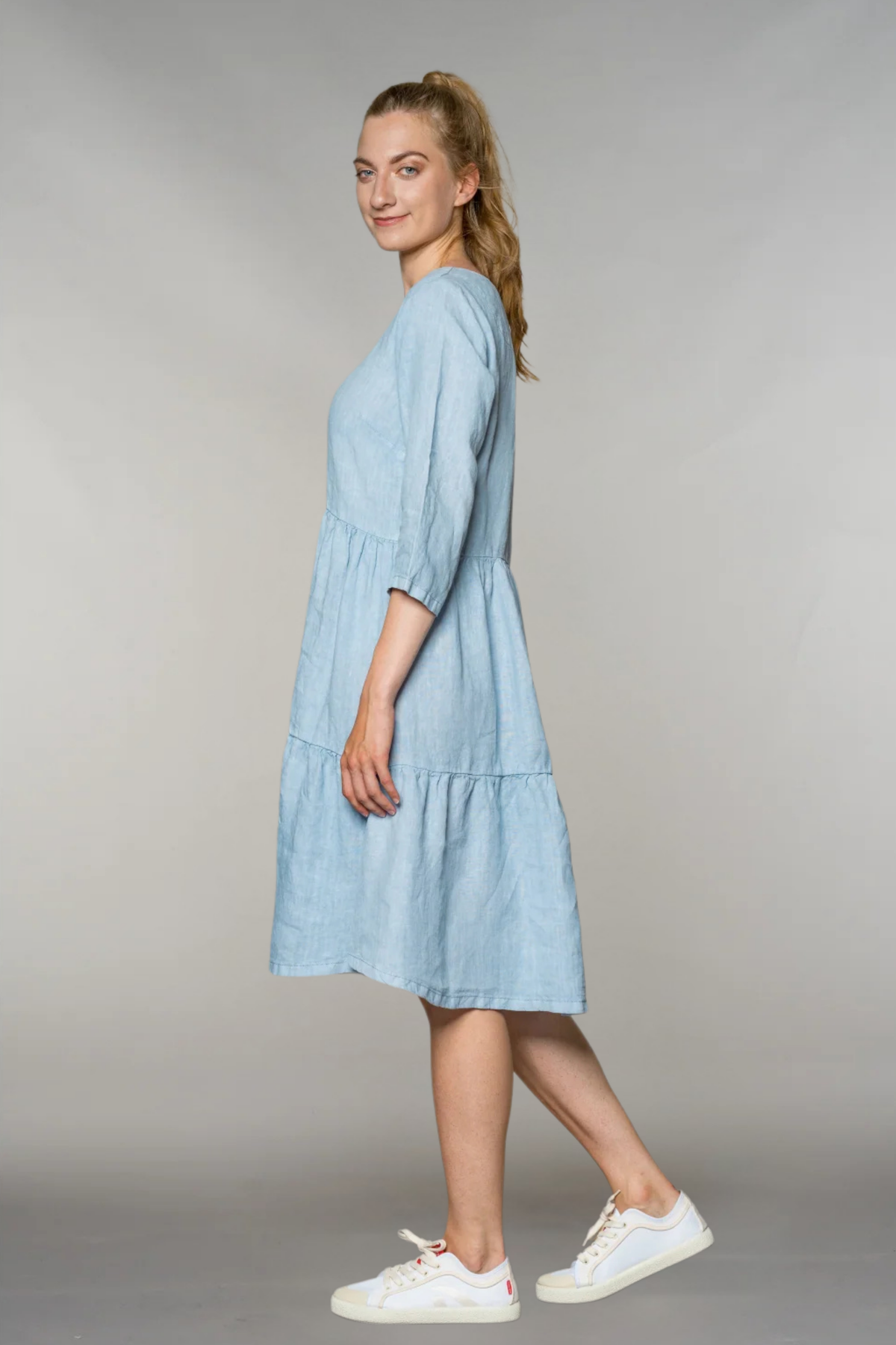 fv-Karo:lina | Midi Dress | Pure Linen