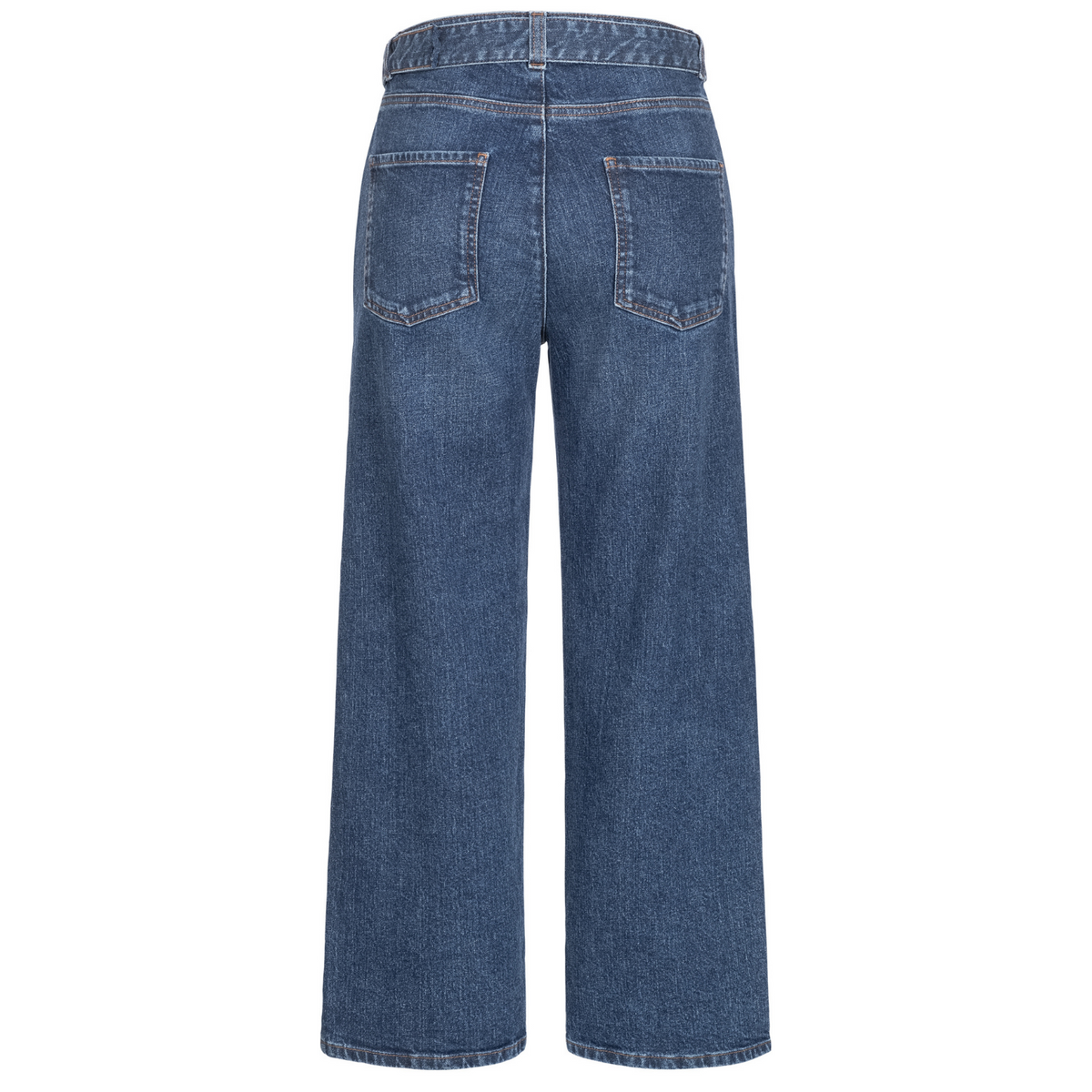 fv-Flo:ra | Wide Leg | High Waist | Ankle | Hemp Denim | Medium Blue