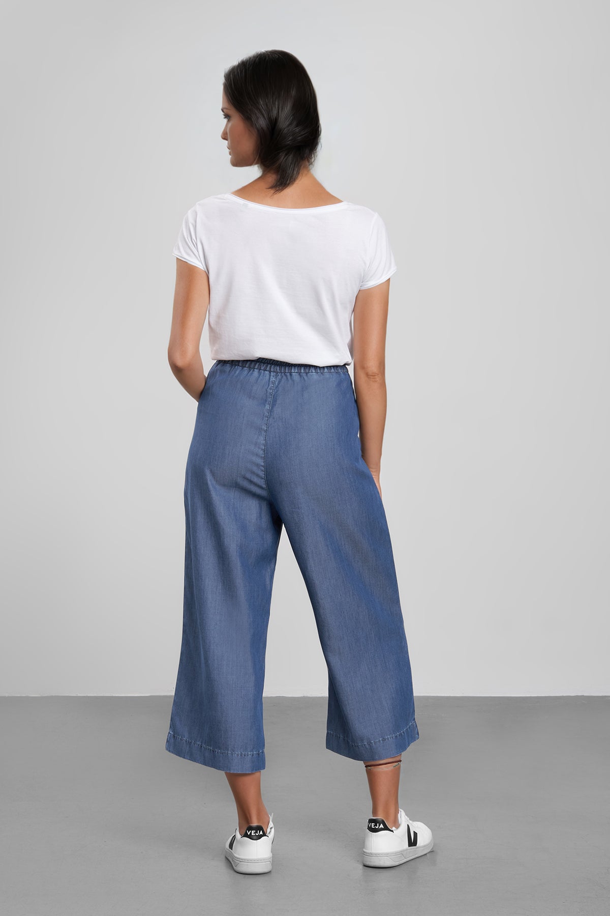 fv-Mar:tha Jogpants | Wide Leg | Cropped | Rubber Waistband | Light Blue I feuervogl
