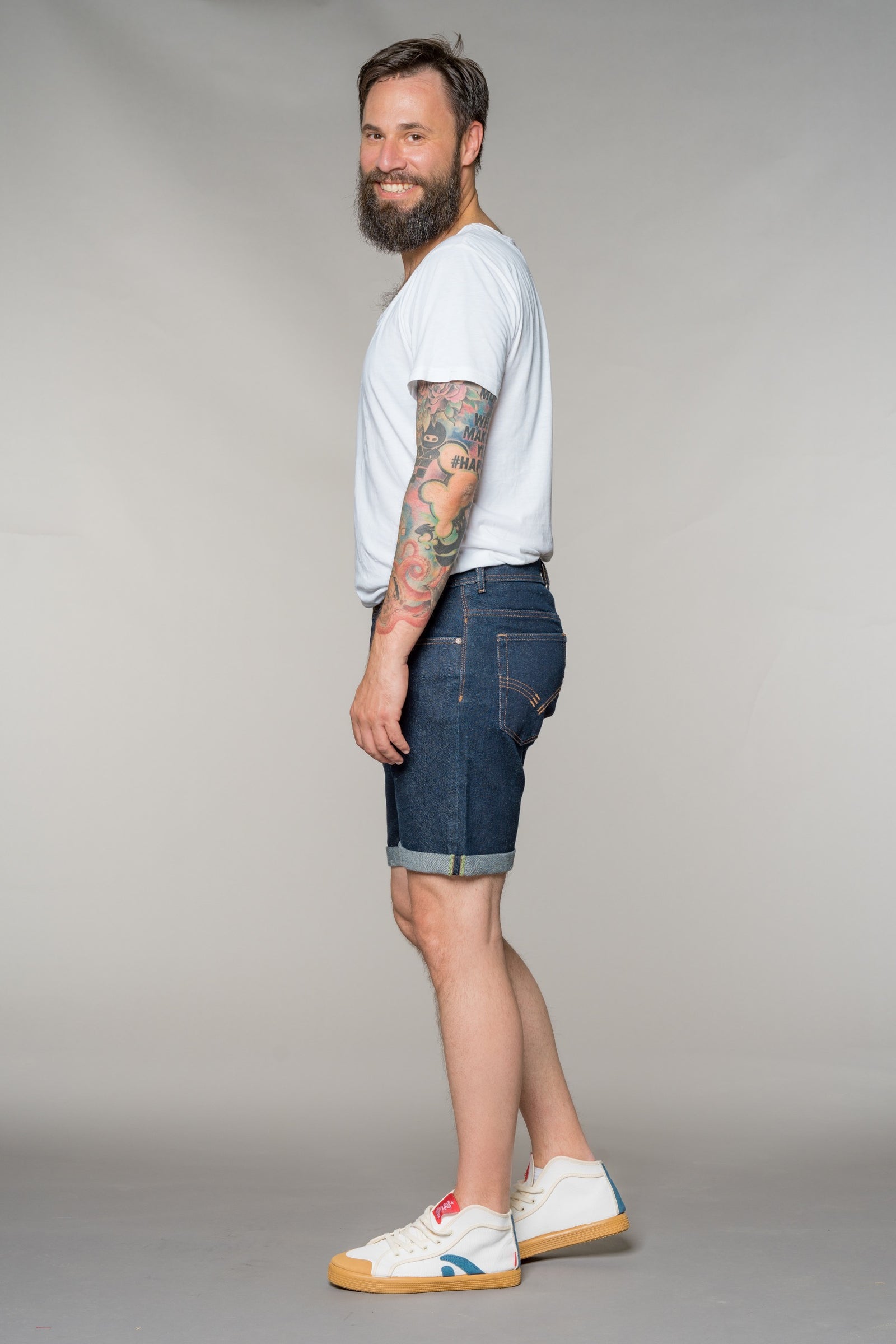fv-Lin:us | Denim Bermuda | Hemp Denim I feuervogl