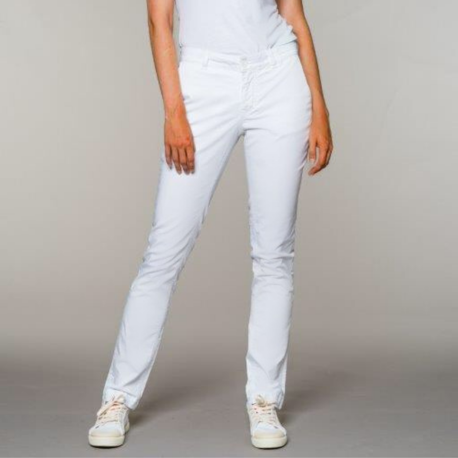 fv-Lai:na Chino | Casual Fit | Olive und White I feuervogl