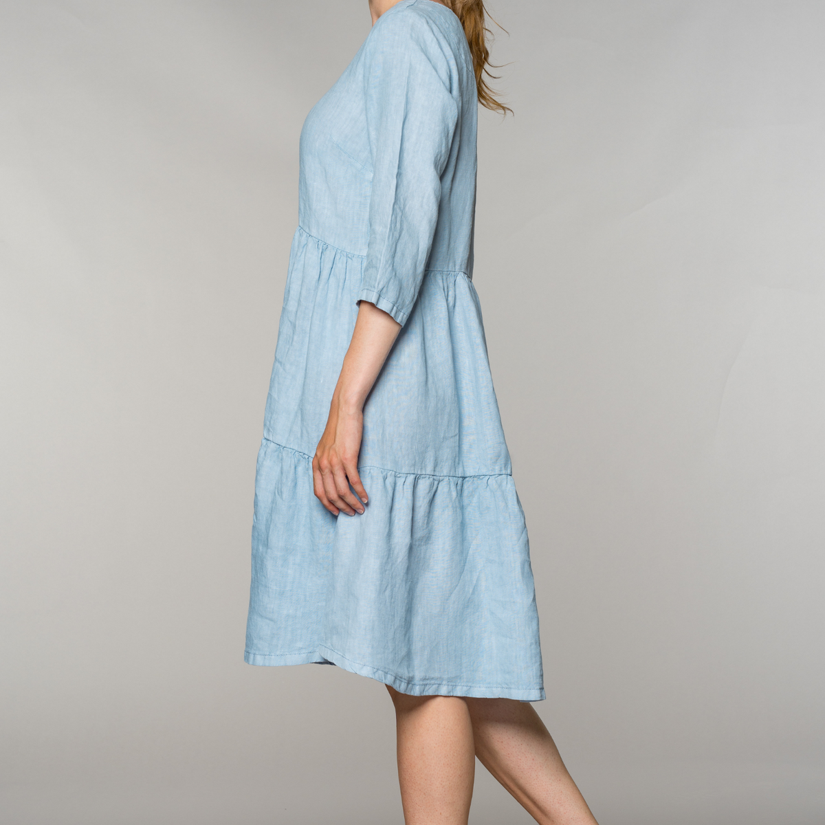 fv-Karo:lina | Midi Dress | Pure Linen I feuervogl