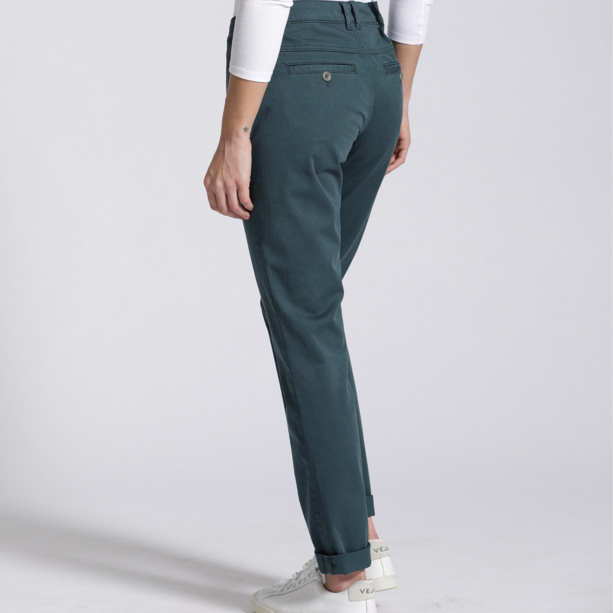Laina Chino | Casual Fit | Emerald Green I feuervogl