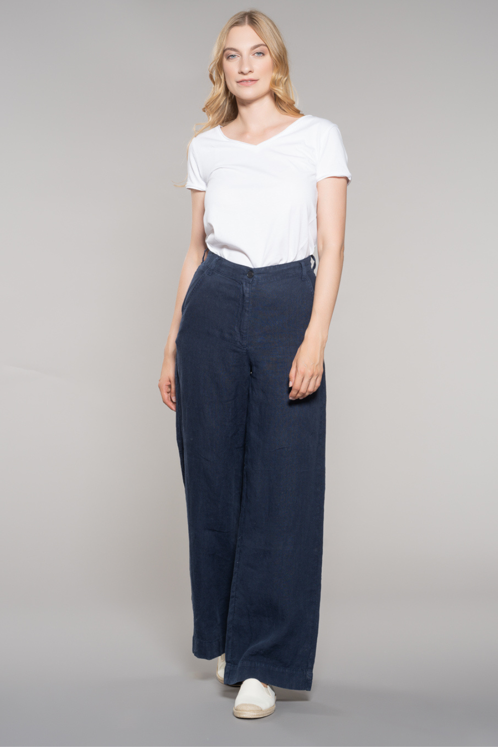 fv-Fr:051 | Wide Leg | High Waist | Pure Linen I feuervogl