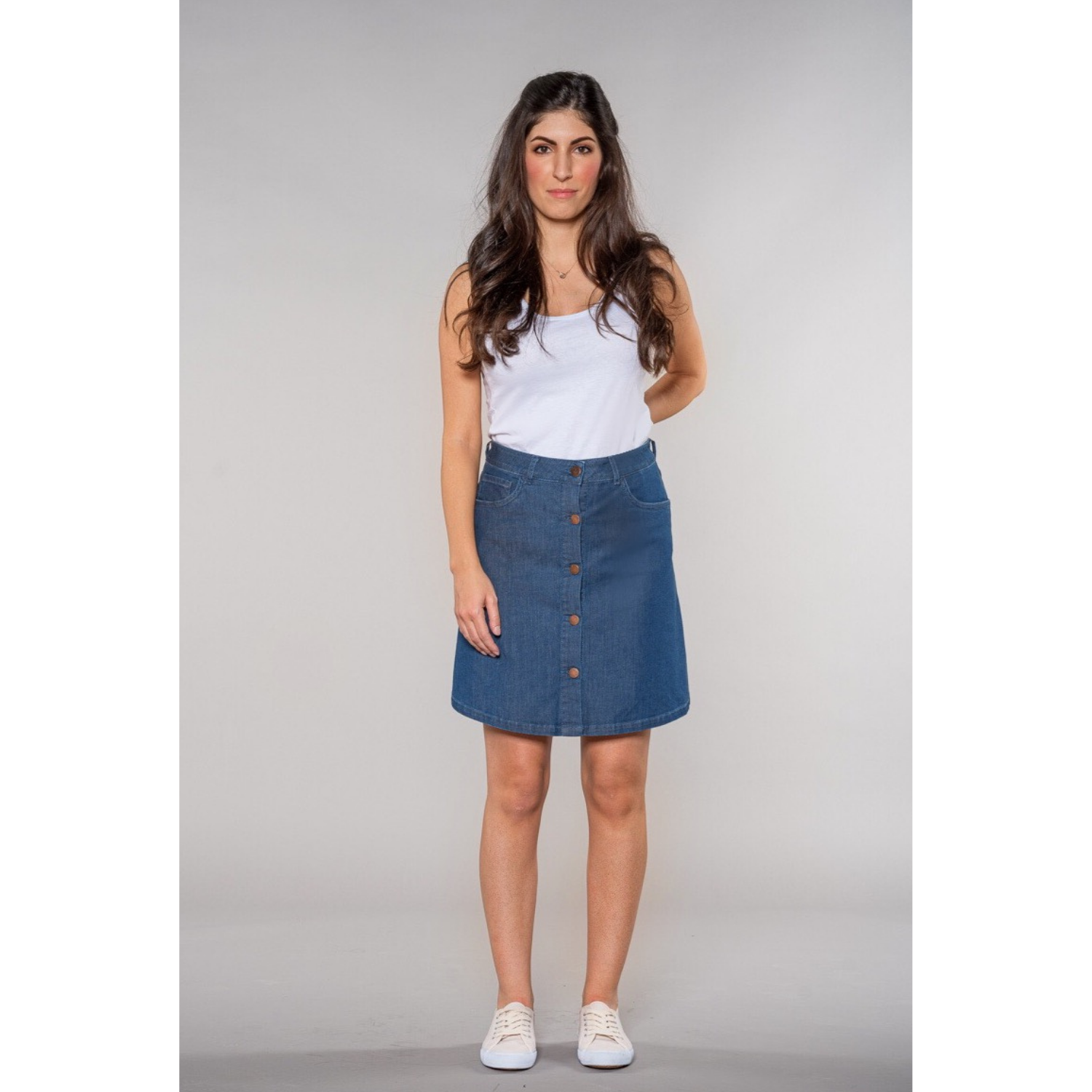 fv-Son:ia | A-shape Skirt | LightDenim I feuervogl