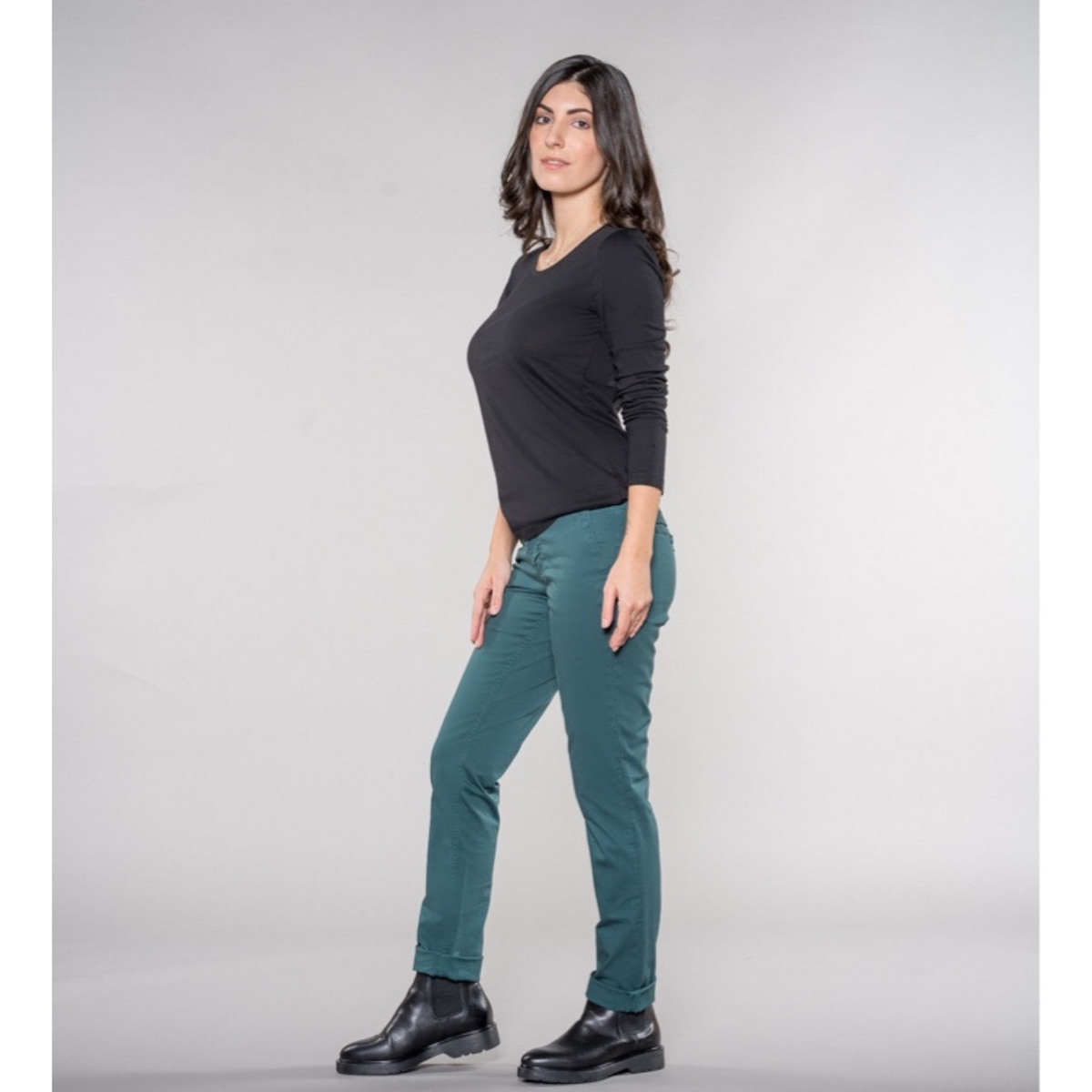 Laina Chino | Casual Fit | Emerald Green I feuervogl